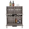 Tuhome Lyrata Bar Cabinet, Six Built-in Wine Rack, Double Door, Light Gray BLZ7118 - alternate 6